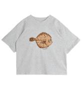 Mini Rodini T-shirt - Flundra - GrÃ¥meleret