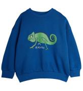 Mini Rodini Sweatshirt - Lizard - Blå