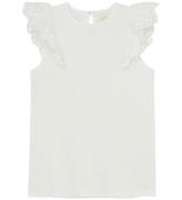 Creamie Top - Lace - Cloud m. Hulmønster