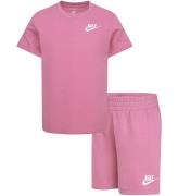 Nike Shortssæt - T-shirt/Shorts - Magic Flamingo