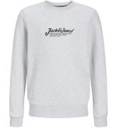 Jack & Jones Sweatshirt - JjBeau - White Melange