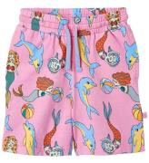 SmÃ¥folk Shorts - Pink lavender m. Havfruer Og Delfiner