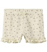 Name It Shorts - NmfJannis - Bleached Sand m. Blomster