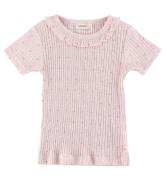 Lil' Atelier T-shirt - Rib - NmfHulla - Peach Blush