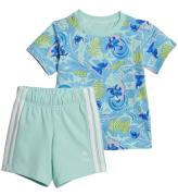 adidas Performance Shortsæt - Stitch - I DY LS T - SEFLAQ/MULTCO