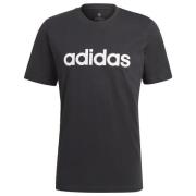 adidas T-Shirt Essential Linear Logo - Sort/Hvid