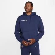 Paris Saint-Germain Hættetrøje Fleece - Navy/Hvid