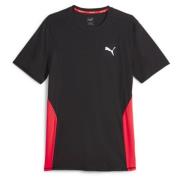 PUMA Løbe T-Shirt Run Favorite - Sort/Rød