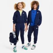 Nike Træningsdragt NSW Club Fleece - Navy/Hvid Børn