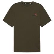 ESS+ 2 Col Small Logo Tee Dark Olive