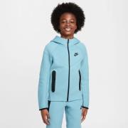 Nike Hættetrøje NSW Tech Fleece 24 - Turkis/Sort Børn