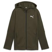 PUMA Hættetrøje Evostripe Full Zip - Grøn Børn