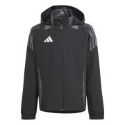 adidas Træningsjakke Tiro 24 All Weather - Sort/Grå Børn