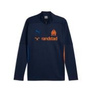 Marseille Træningstrøje 1/4 Lynlås - Navy/Orange